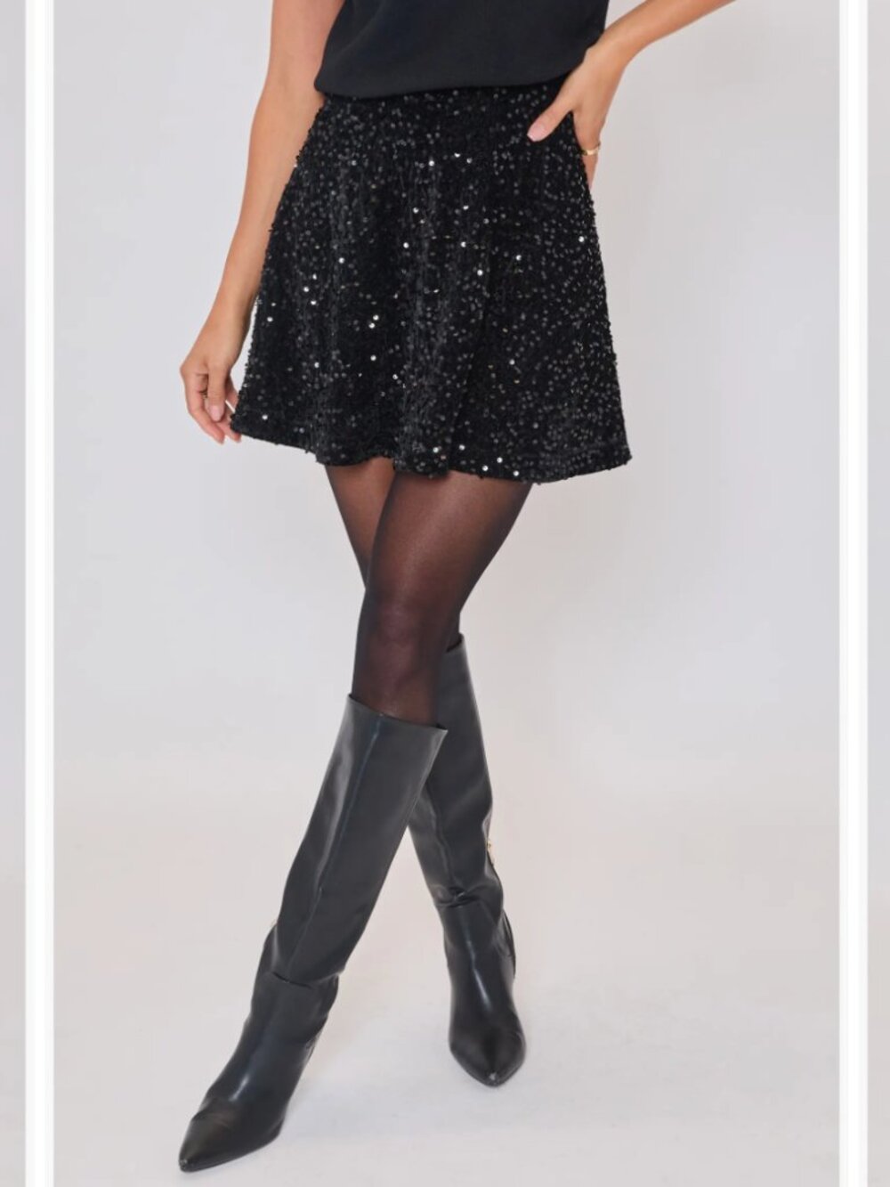 Sequin Mini Skirt